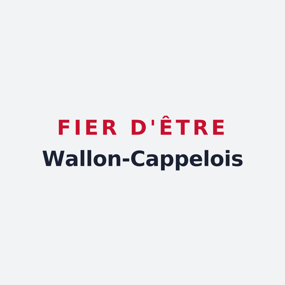 Poster « Fier d'être Wallon-Cappelois » — design pour Wallon-Cappel