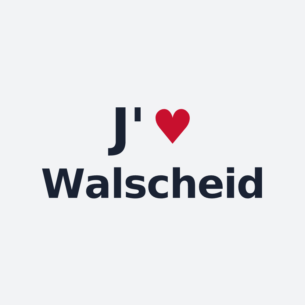 Poster personnalisé Walscheid — design J'aime Walscheid