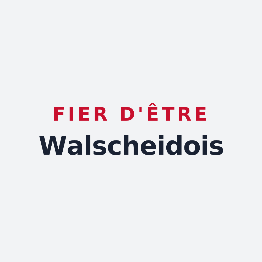 Poster « Fier d'être Walscheidois » — design pour Walscheid