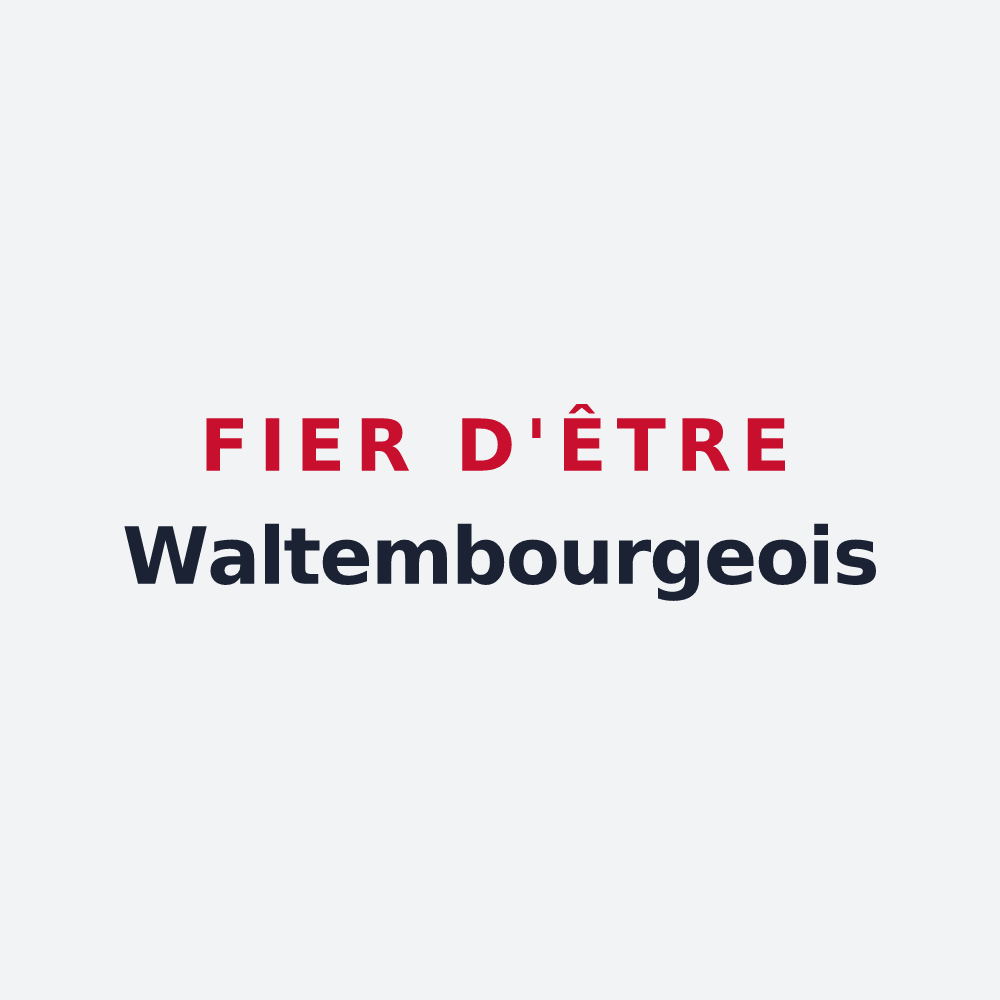 Poster « Fier d'être Waltembourgeois » — design pour Waltembourg