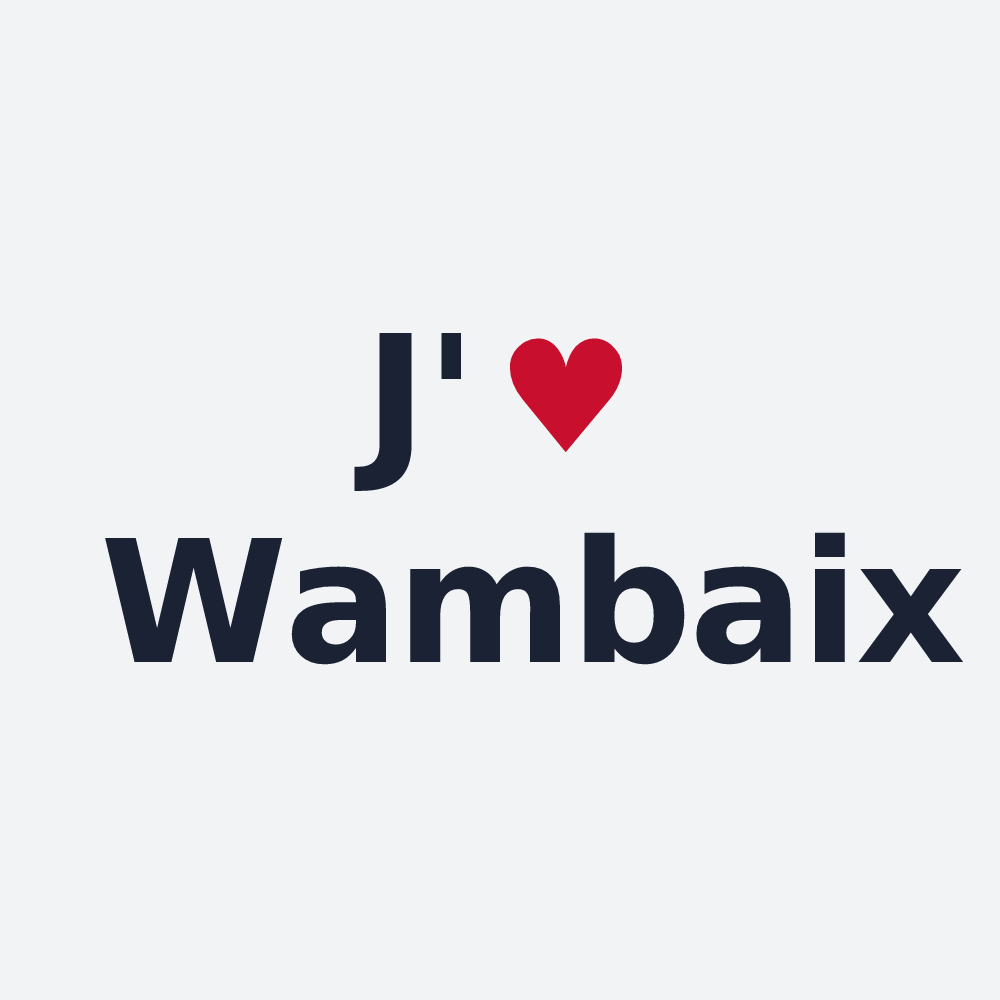 Poster personnalisé Wambaix — design J'aime Wambaix