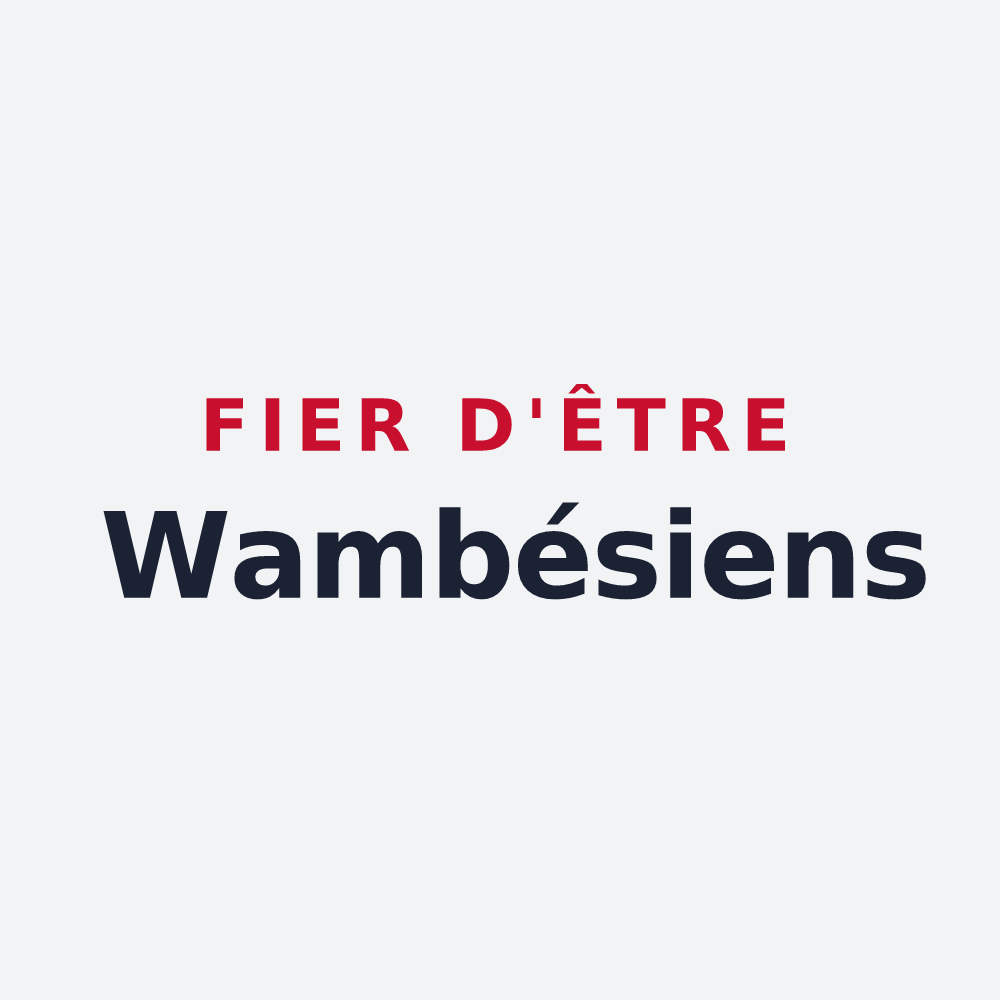 Poster « Fier d'être Wambésiens » — design pour Wambaix