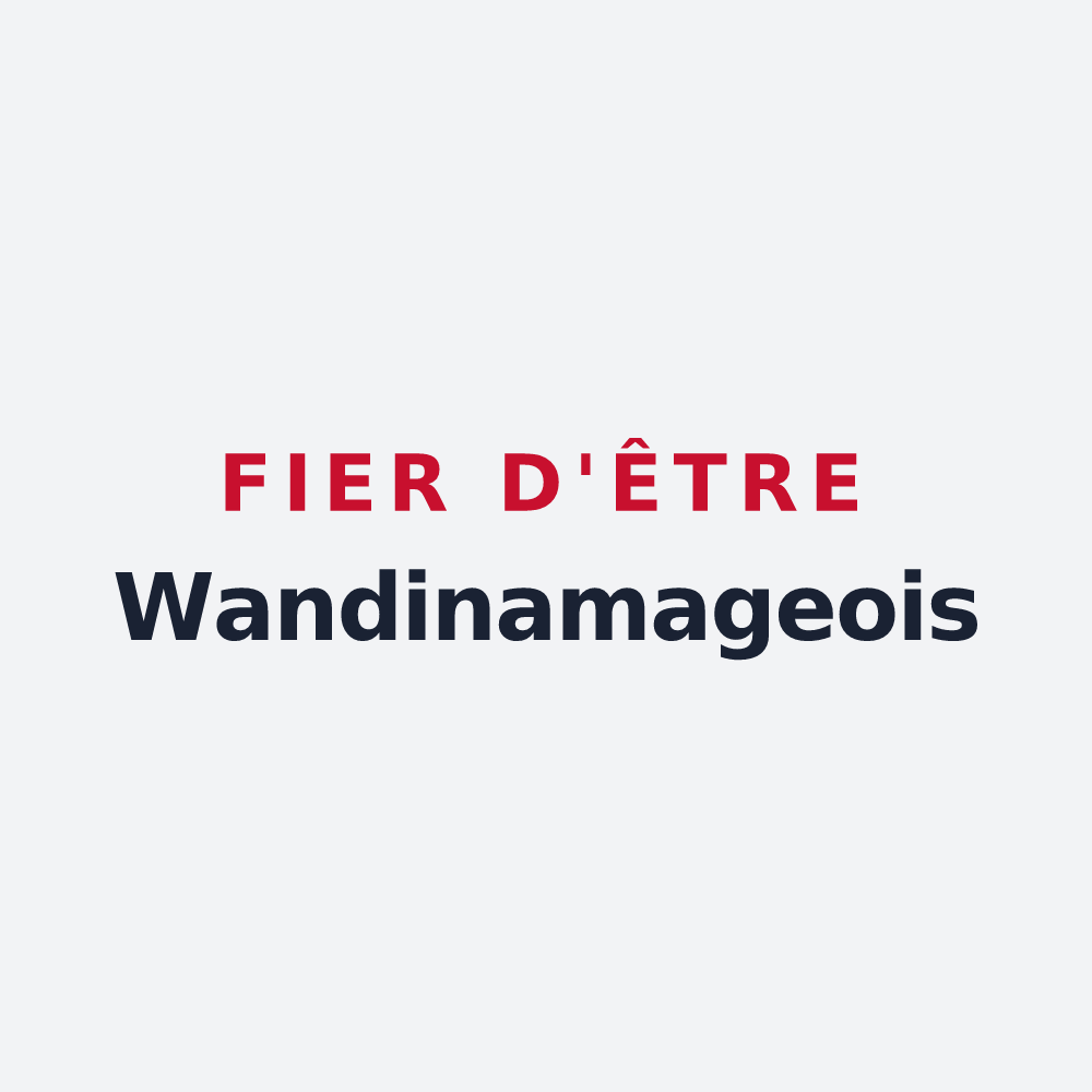 Poster « Fier d'être Wandinamageois » — design pour Wandignies-Hamage