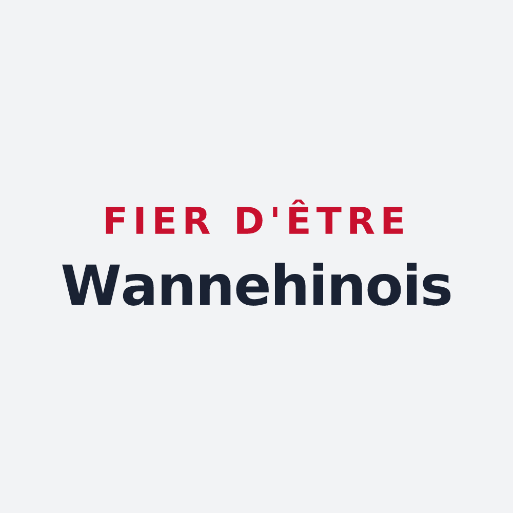 Poster « Fier d'être Wannehinois » — design pour Wannehain