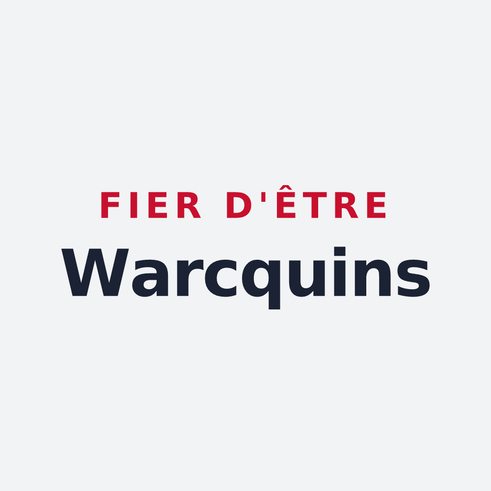 Poster « Fier d'être Warcquins » — design pour Warcq