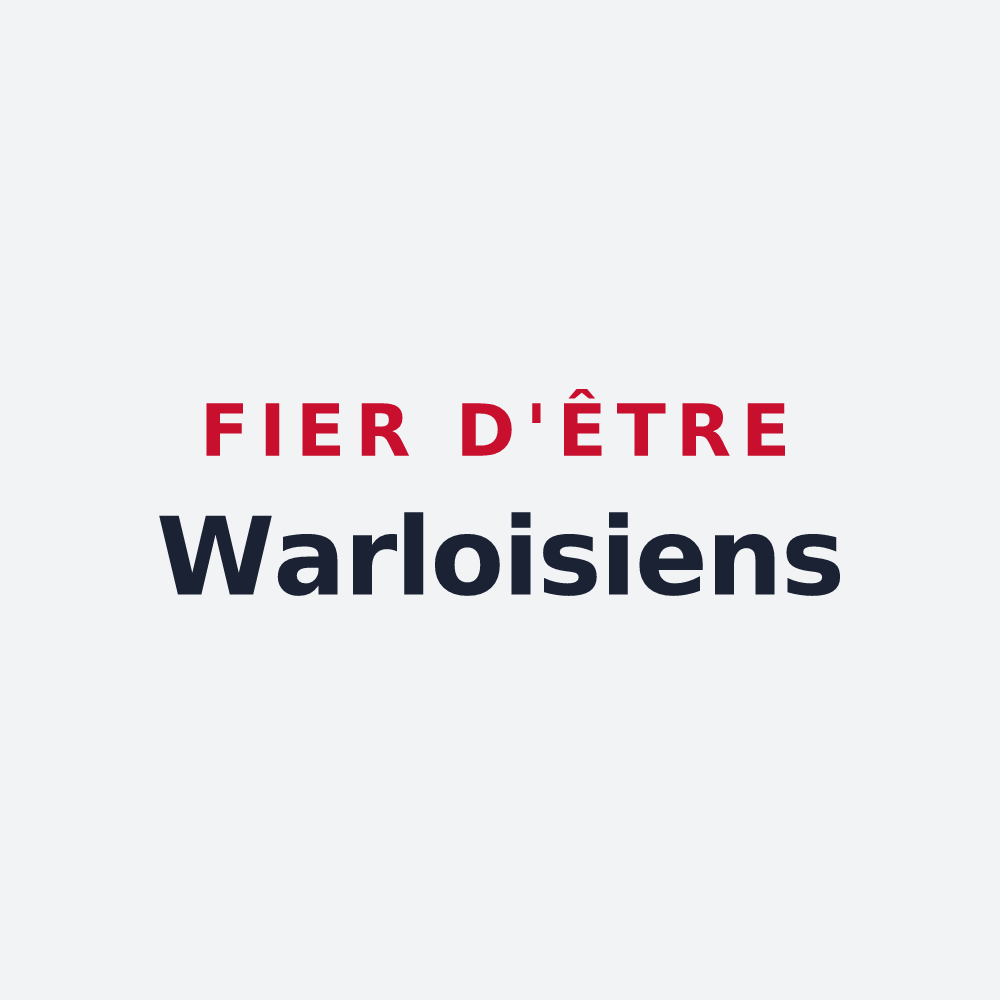 Poster « Fier d'être Warloisiens » — design pour Warloy-Baillon