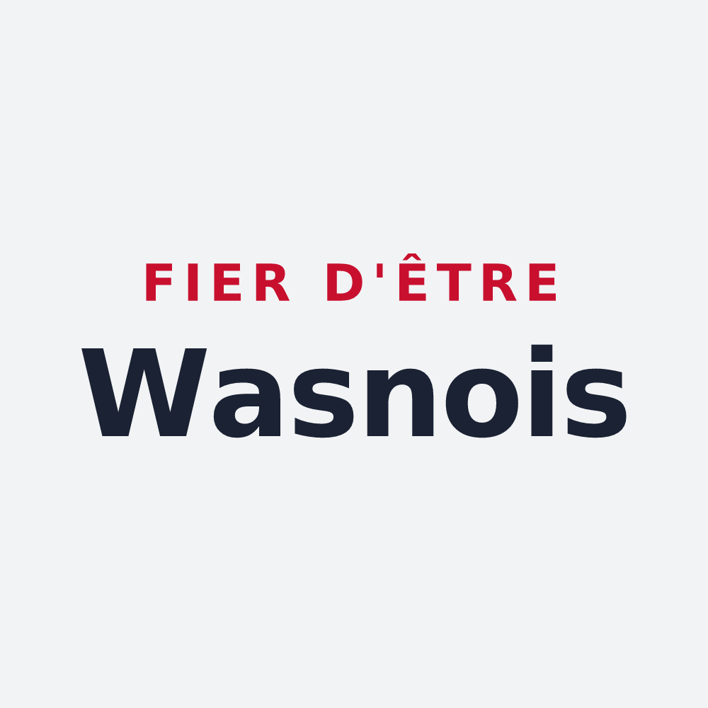 Poster « Fier d'être Wasnois » — design pour Wasnes-au-Bac