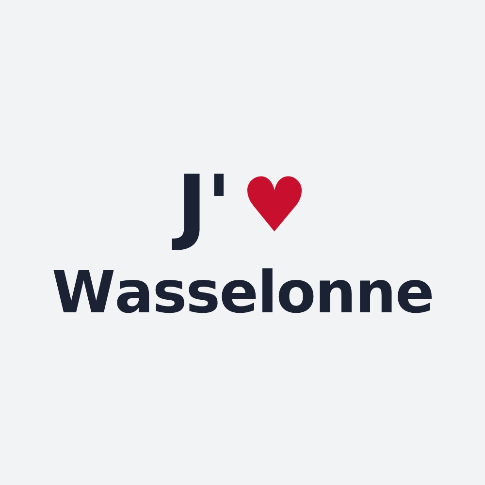 Poster personnalisé Wasselonne — design J'aime Wasselonne
