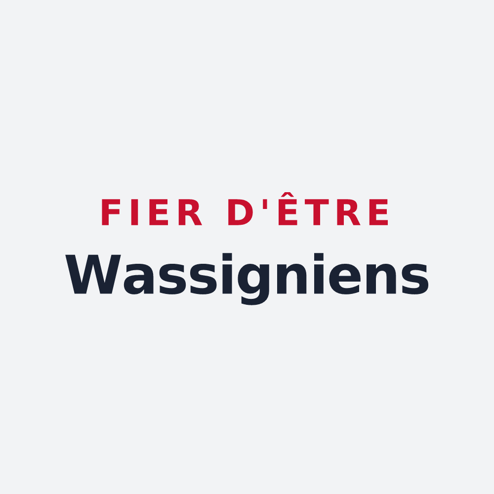 Poster « Fier d'être Wassigniens » — design pour Wassigny