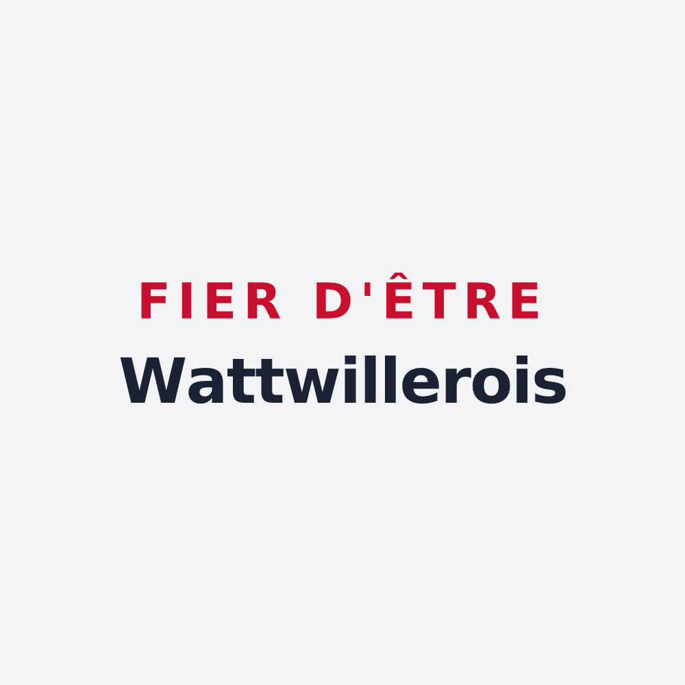 Poster « Fier d'être Wattwillerois » — design pour Wattwiller