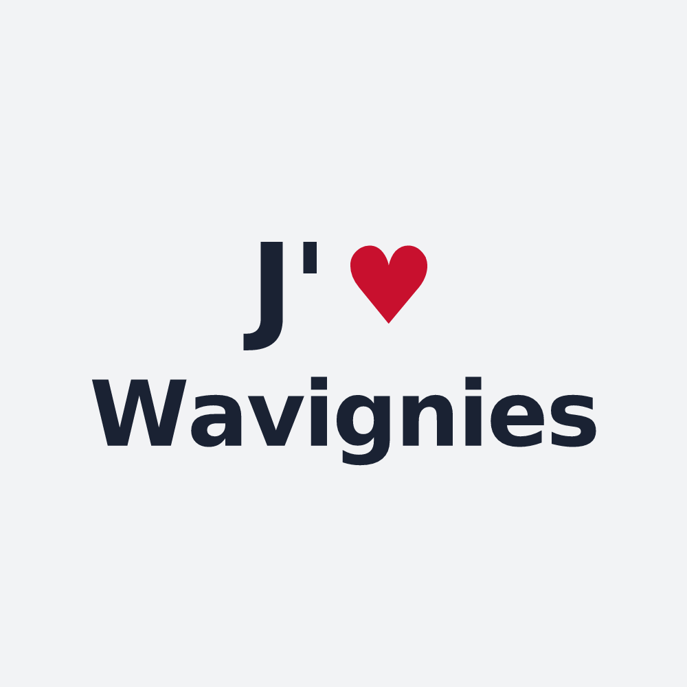 Poster personnalisé Wavignies — design J'aime Wavignies