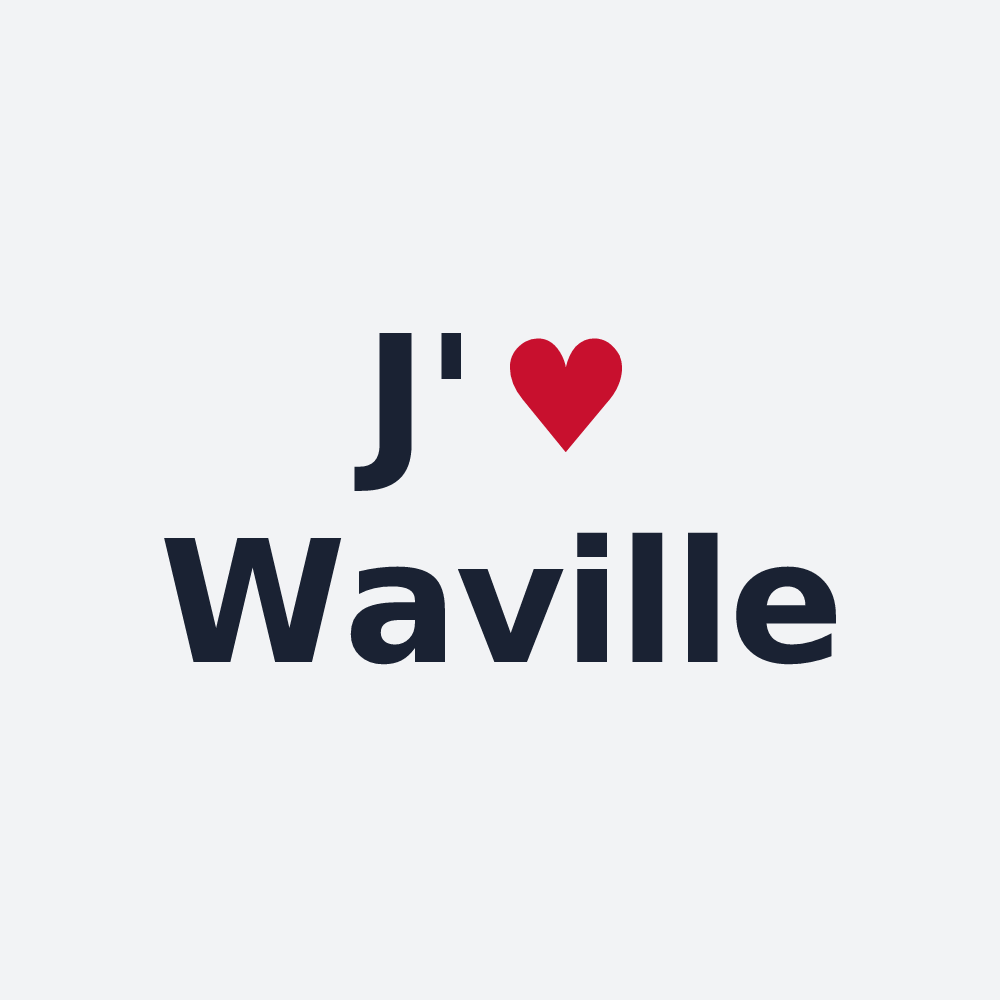 Poster personnalisé Waville — design J'aime Waville
