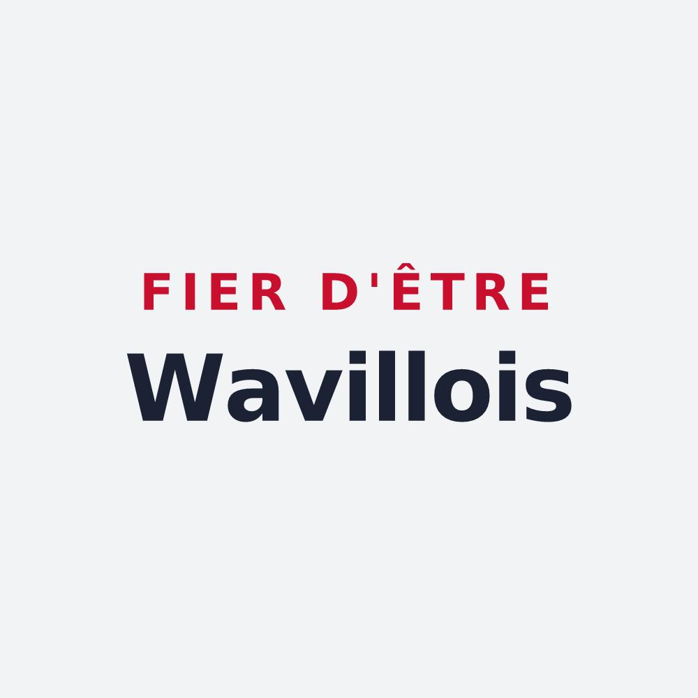Poster « Fier d'être Wavillois » — design pour Waville