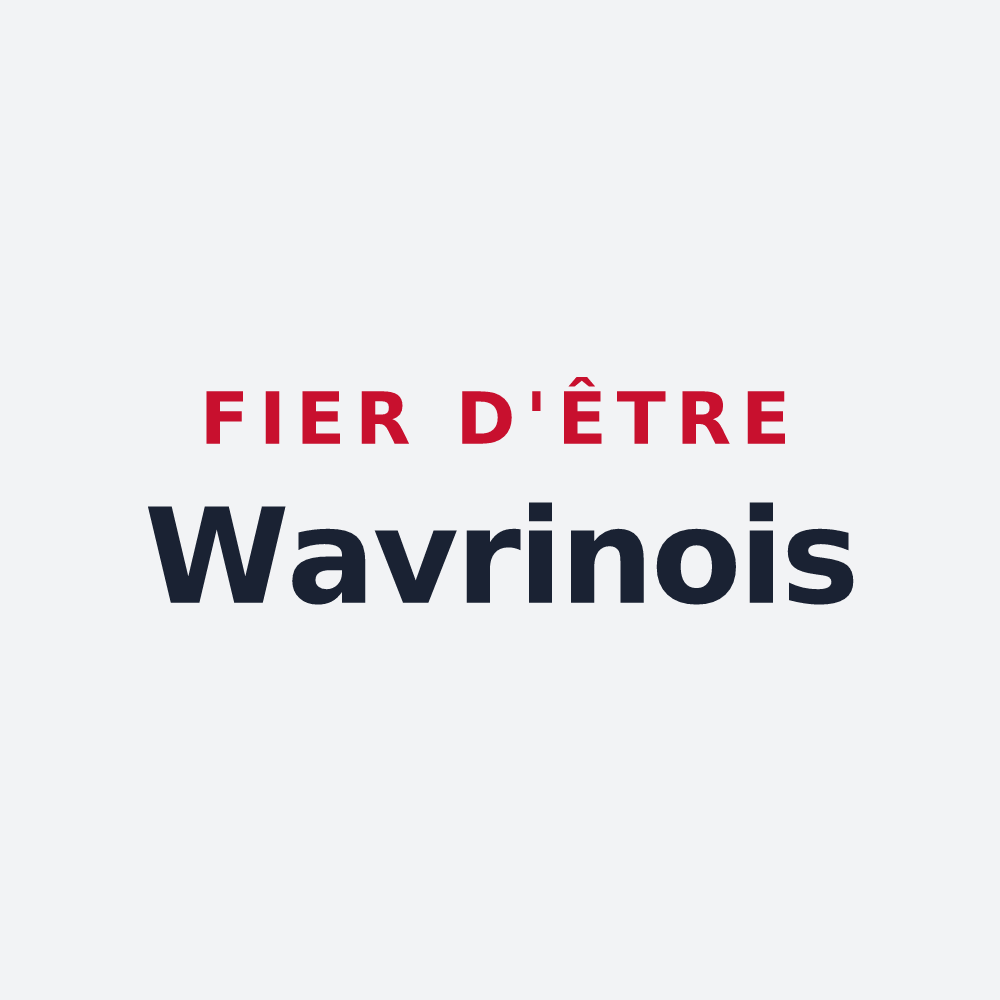 Poster « Fier d'être Wavrinois » — design pour Wavrin