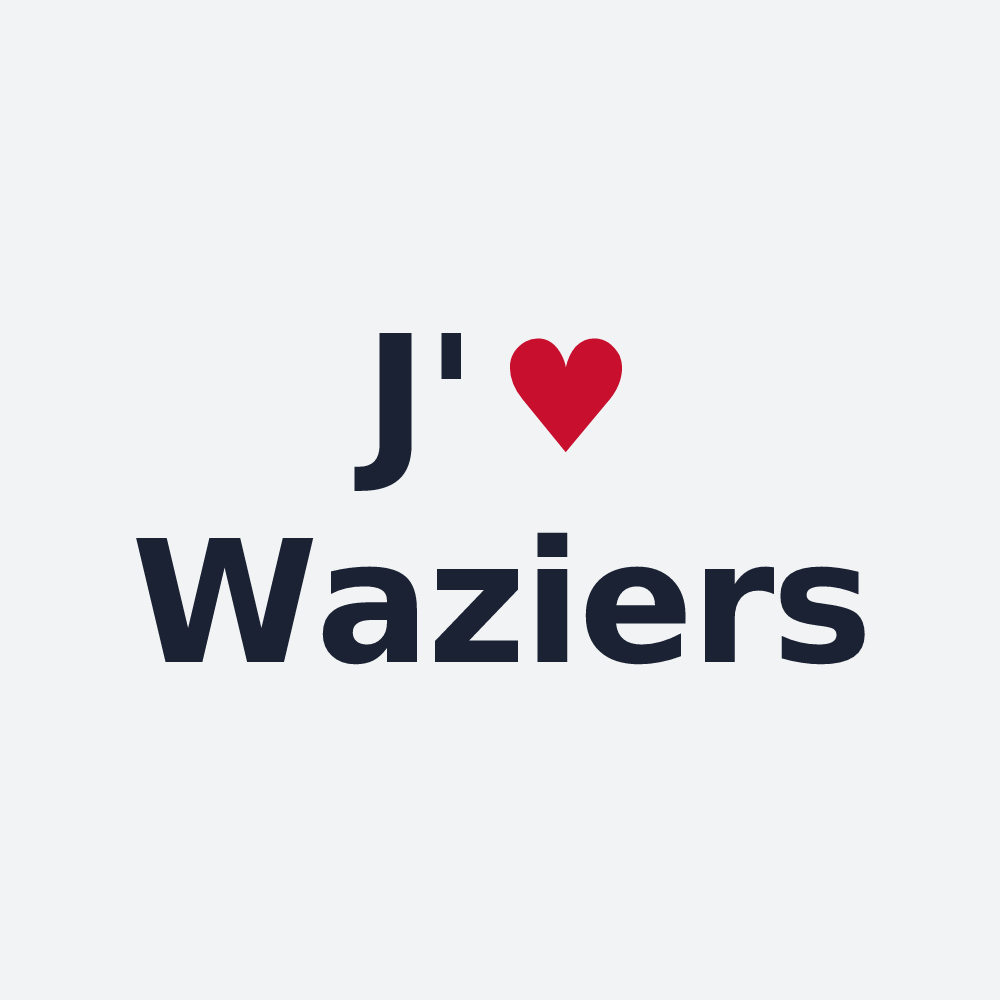 Poster personnalisé Waziers — design J'aime Waziers