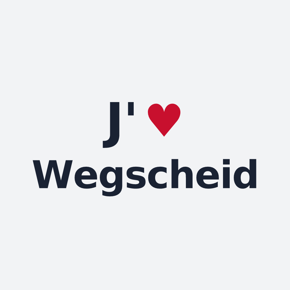 Poster personnalisé Wegscheid — design J'aime Wegscheid