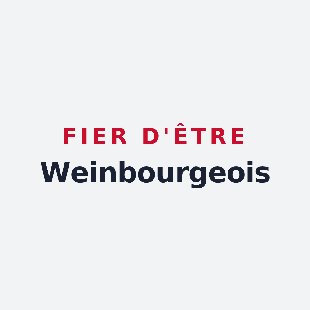 Poster « Fier d'être Weinbourgeois » — design pour Weinbourg