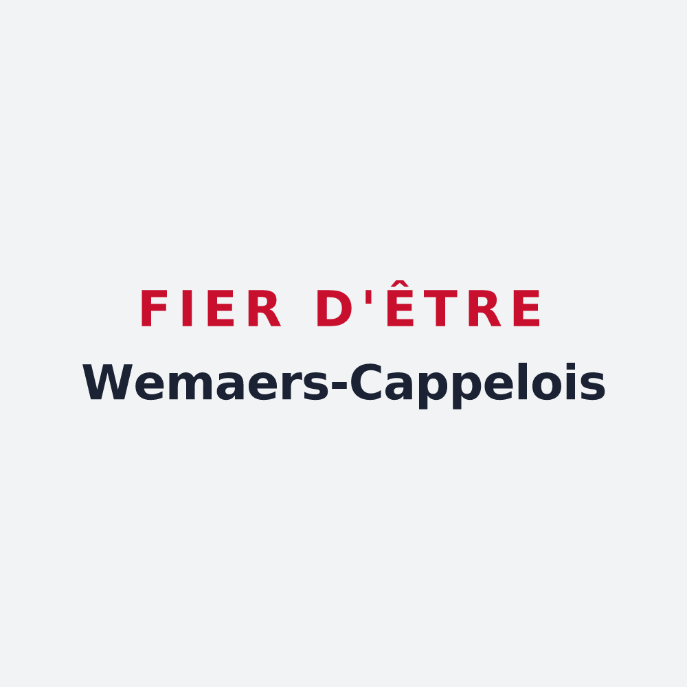 Poster « Fier d'être Wemaers-Cappelois » — design pour Wemaers-Cappel