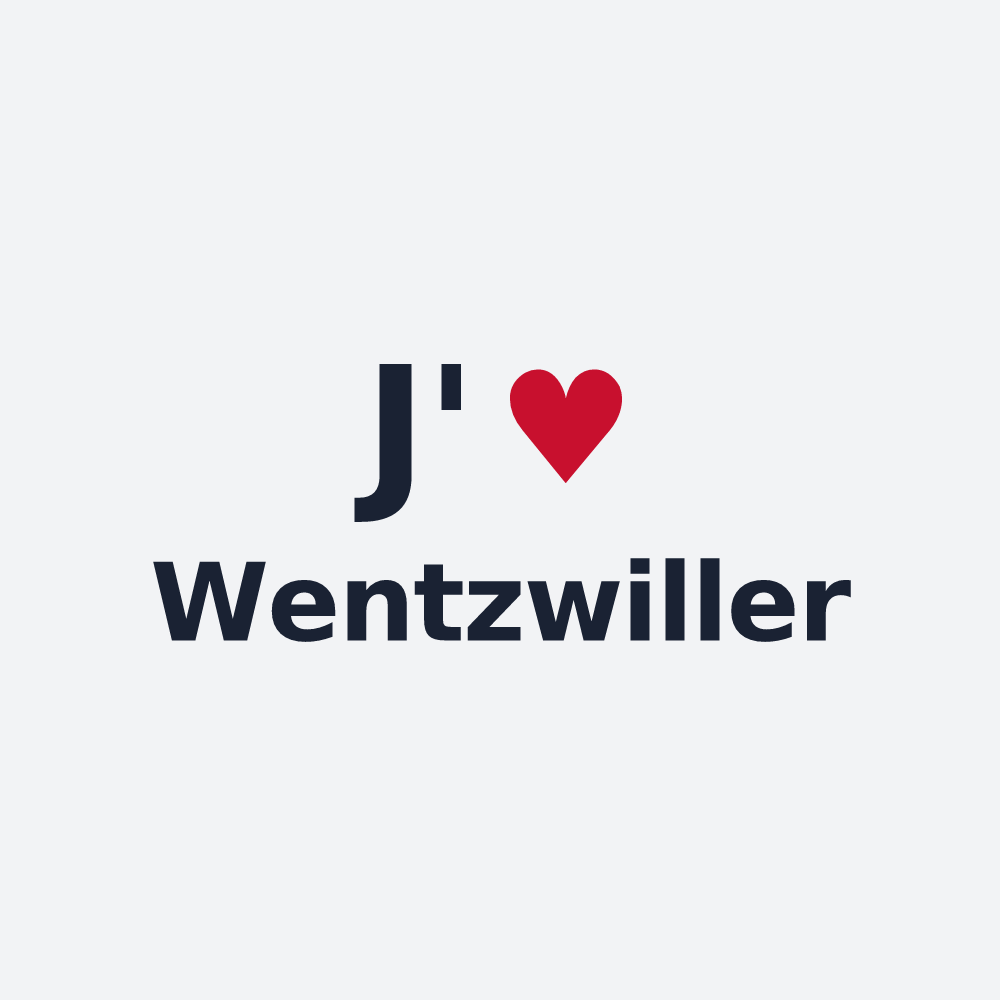 Poster personnalisé Wentzwiller — design J'aime Wentzwiller