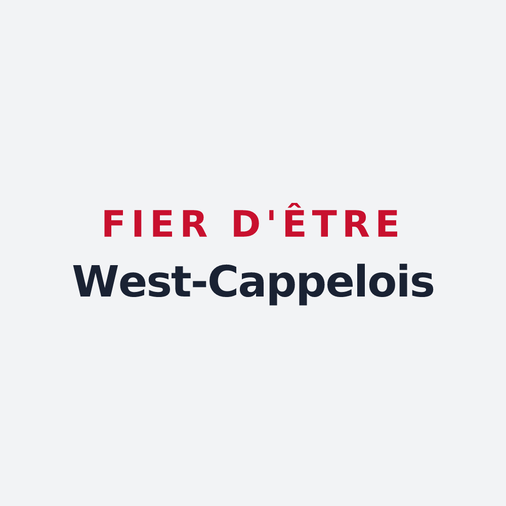 Poster « Fier d'être West-Cappelois » — design pour West-Cappel