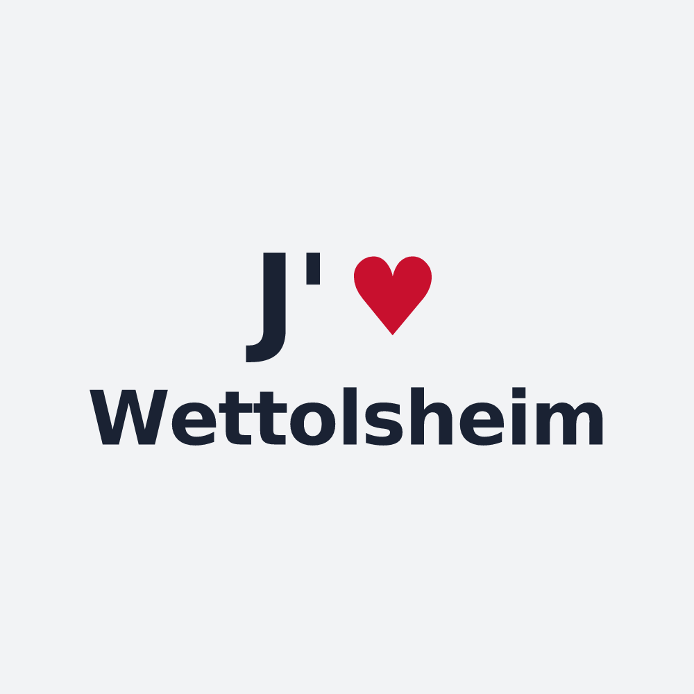Poster personnalisé Wettolsheim — design J'aime Wettolsheim