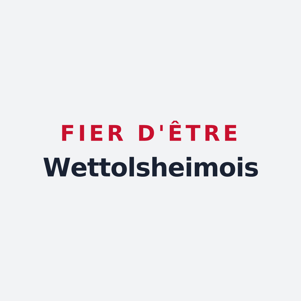 Poster « Fier d'être Wettolsheimois » — design pour Wettolsheim