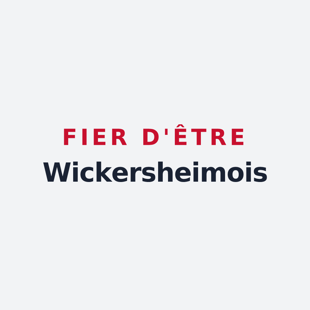 Poster « Fier d'être Wickersheimois » — design pour Wickersheim-Wilshausen
