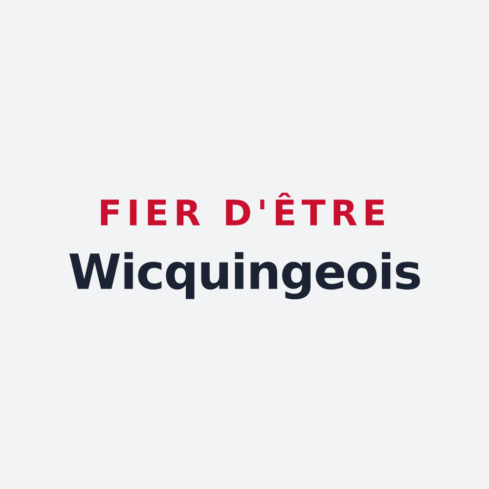 Poster « Fier d'être Wicquingeois » — design pour Wicquinghem