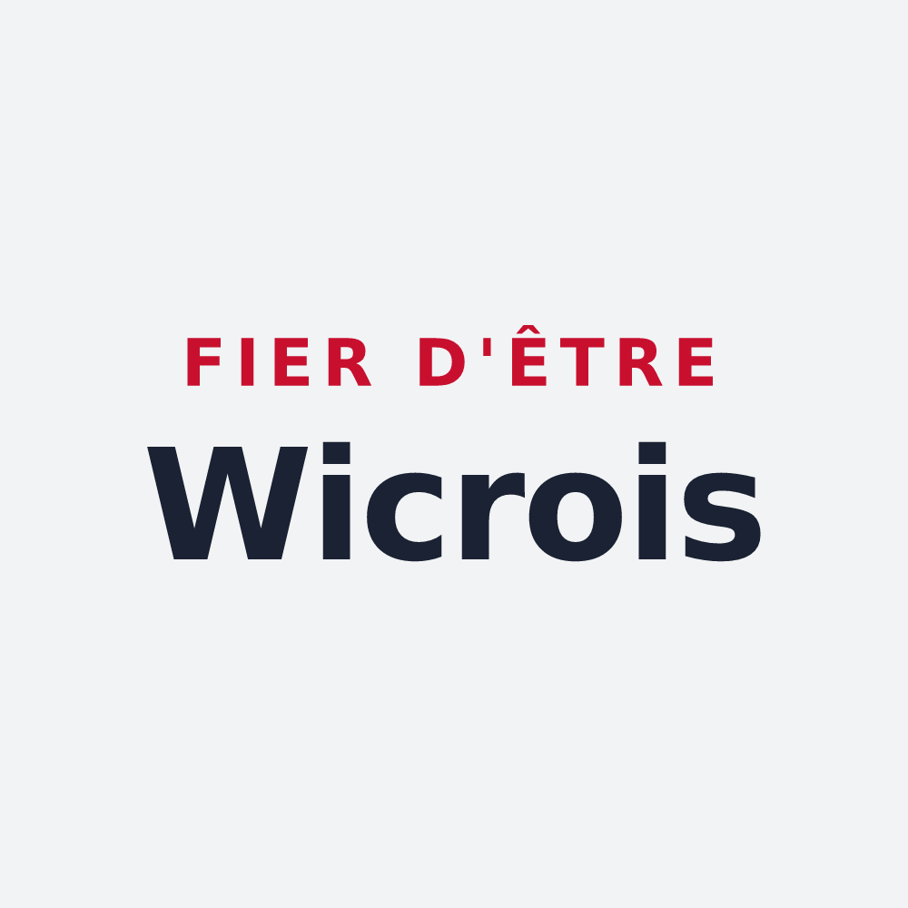 Poster « Fier d'être Wicrois » — design pour Wicres