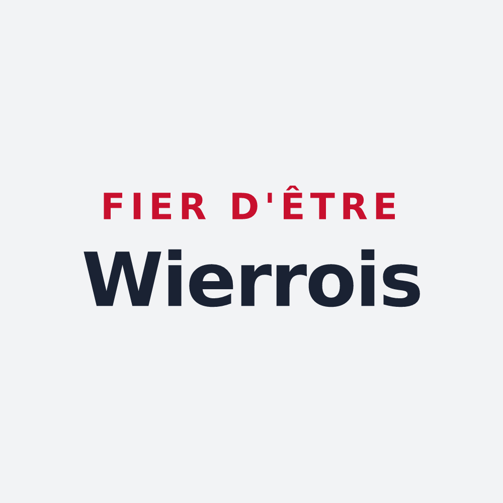 Poster « Fier d'être Wierrois » — design pour Wierre-au-Bois