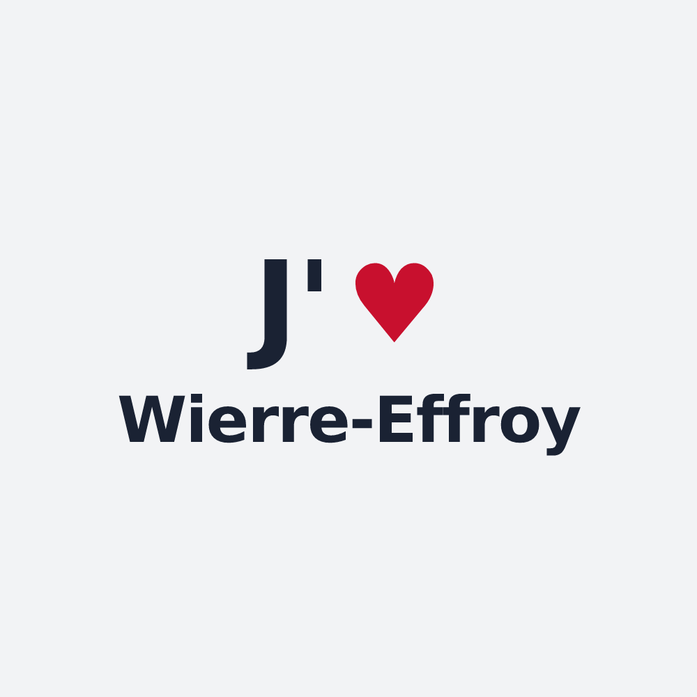 Poster personnalisé Wierre-Effroy — design J'aime Wierre-Effroy
