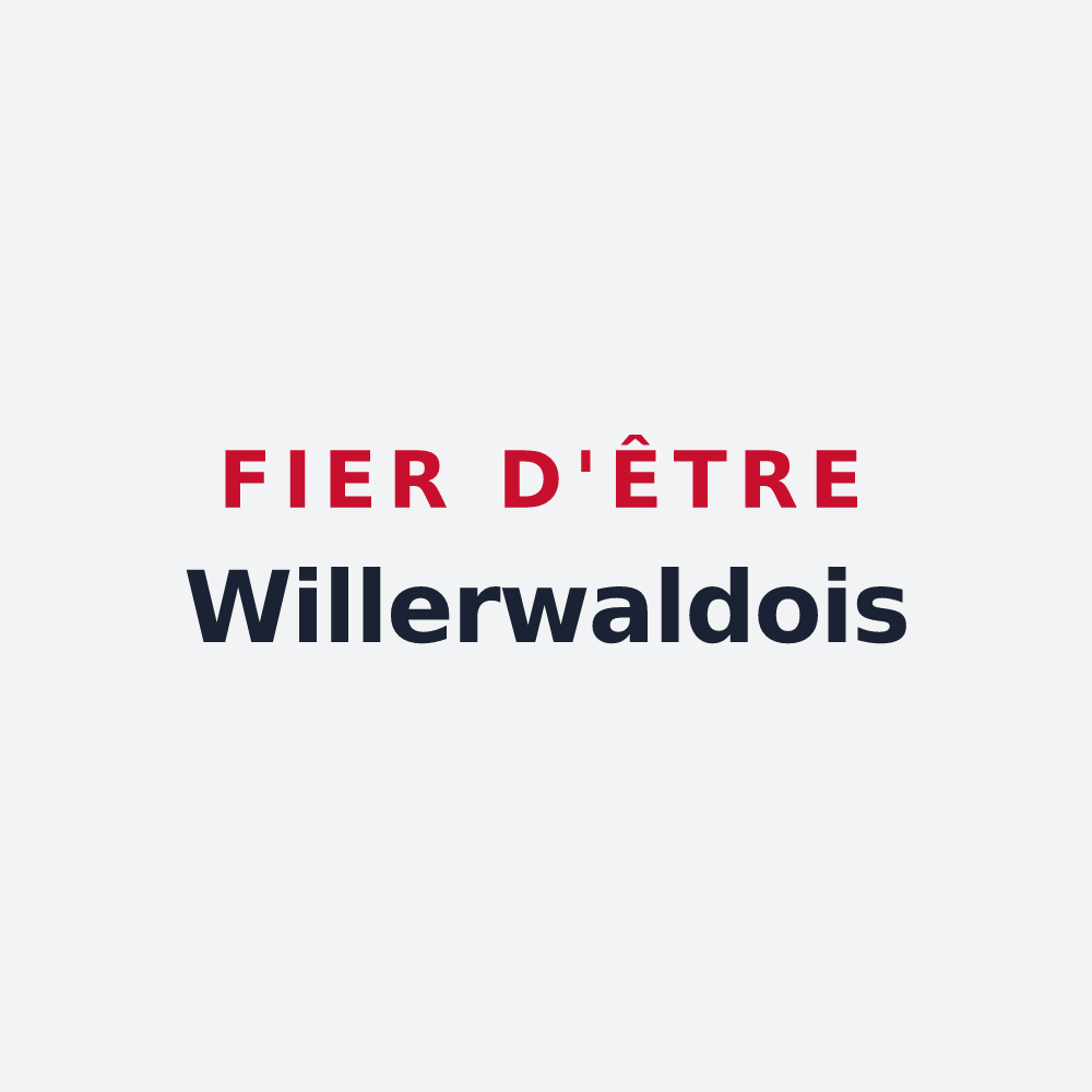 Poster « Fier d'être Willerwaldois » — design pour Willerwald