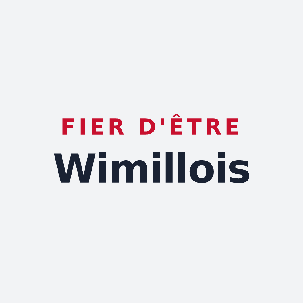 Poster « Fier d'être Wimillois » — design pour Wimille