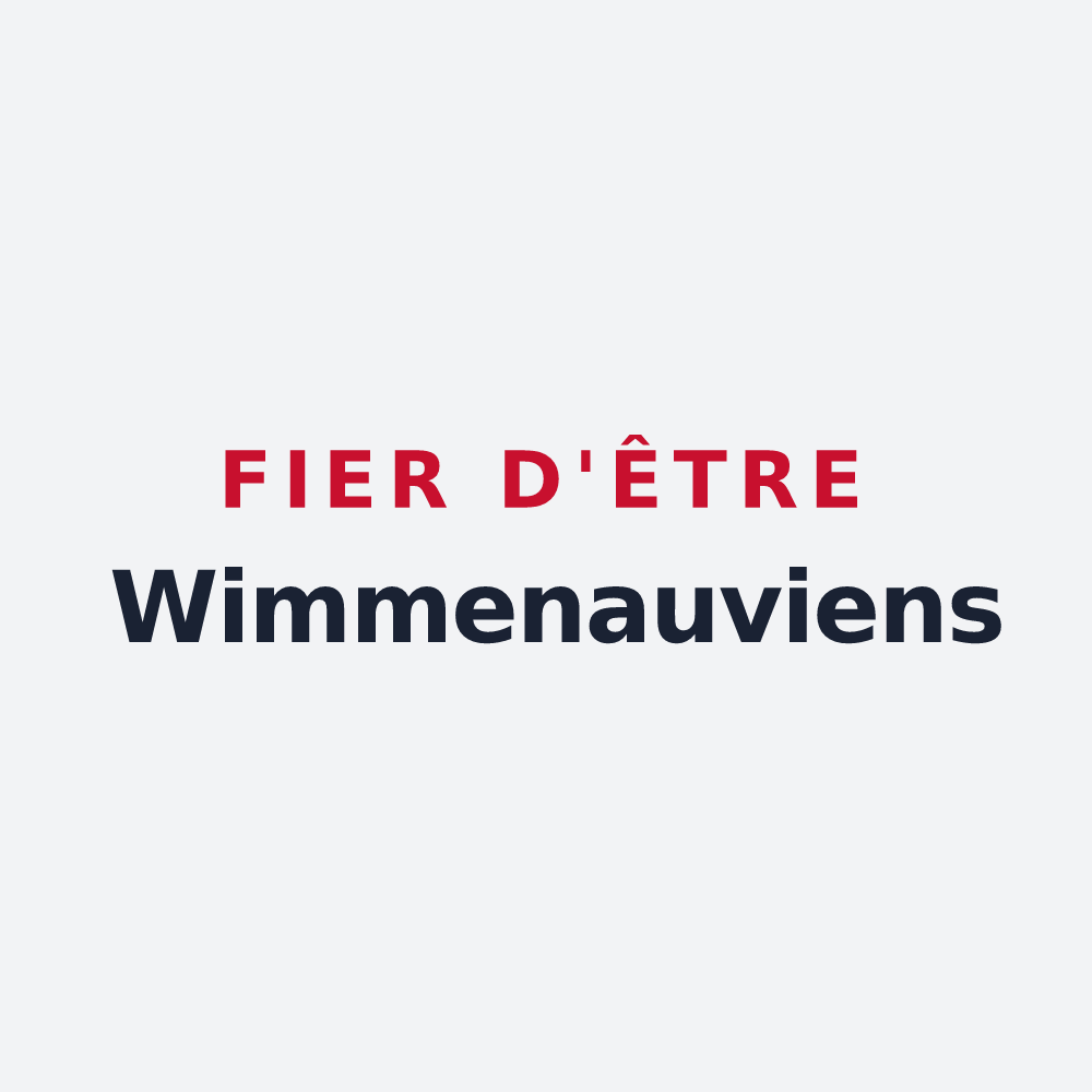 Poster « Fier d'être Wimmenauviens » — design pour Wimmenau