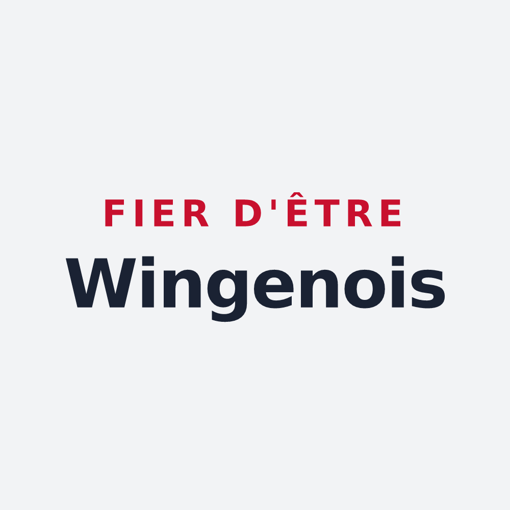 Poster « Fier d'être Wingenois » — design pour Wingen