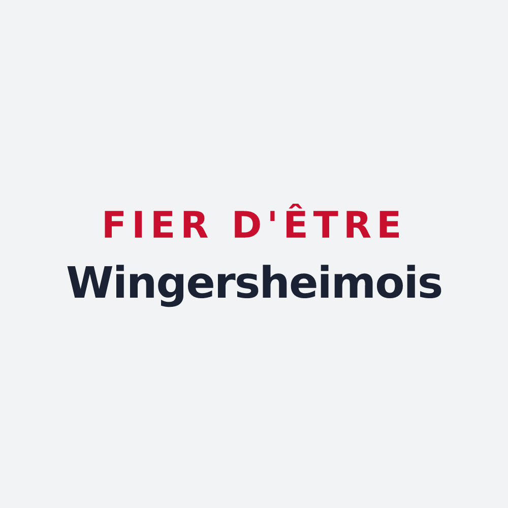 Poster « Fier d'être Wingersheimois » — design pour Wingersheim les Quatre Bans