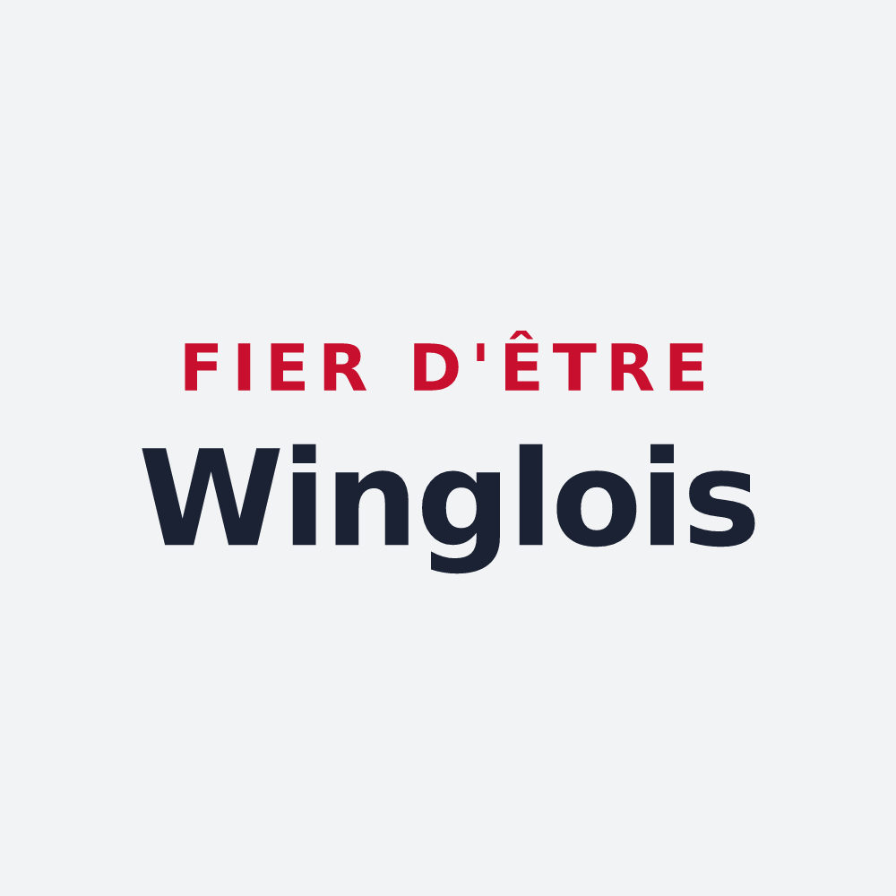 Poster « Fier d'être Winglois » — design pour Wingles