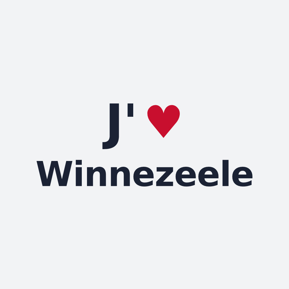 Poster personnalisé Winnezeele — design J'aime Winnezeele