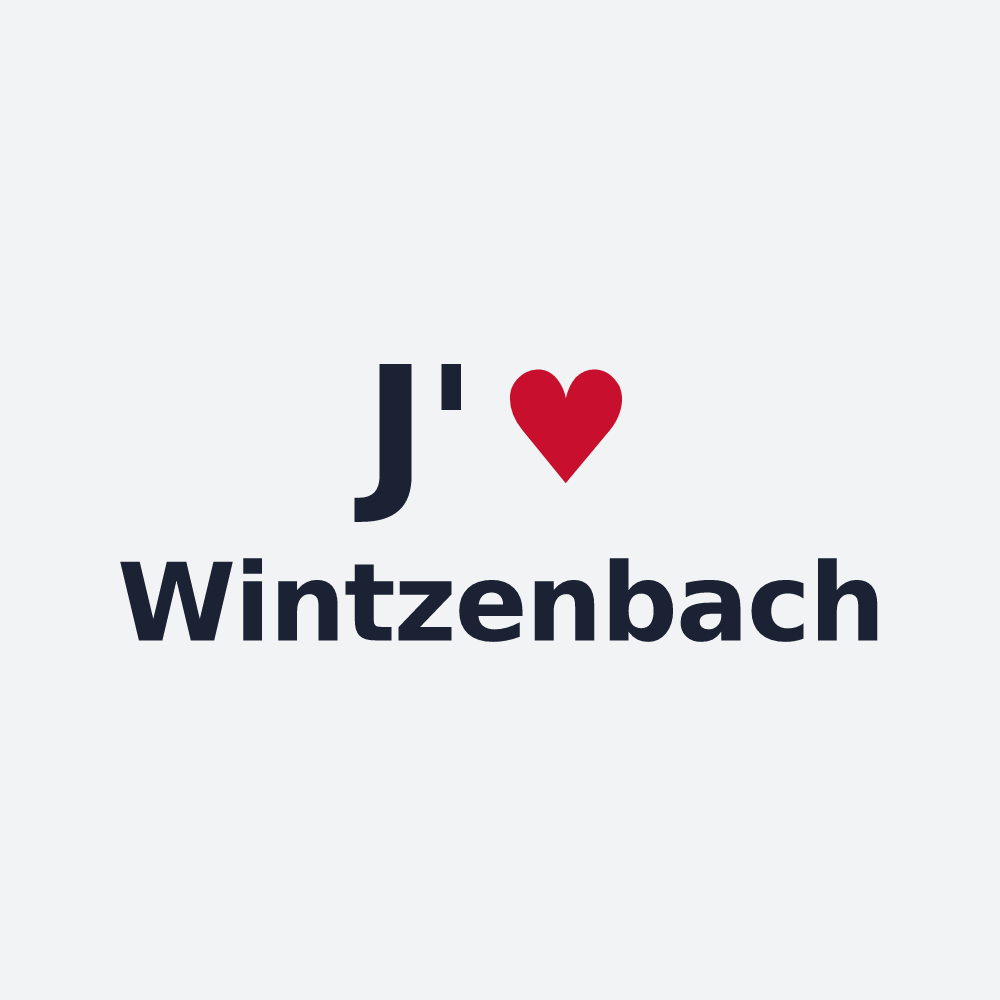 Poster personnalisé Wintzenbach — design J'aime Wintzenbach