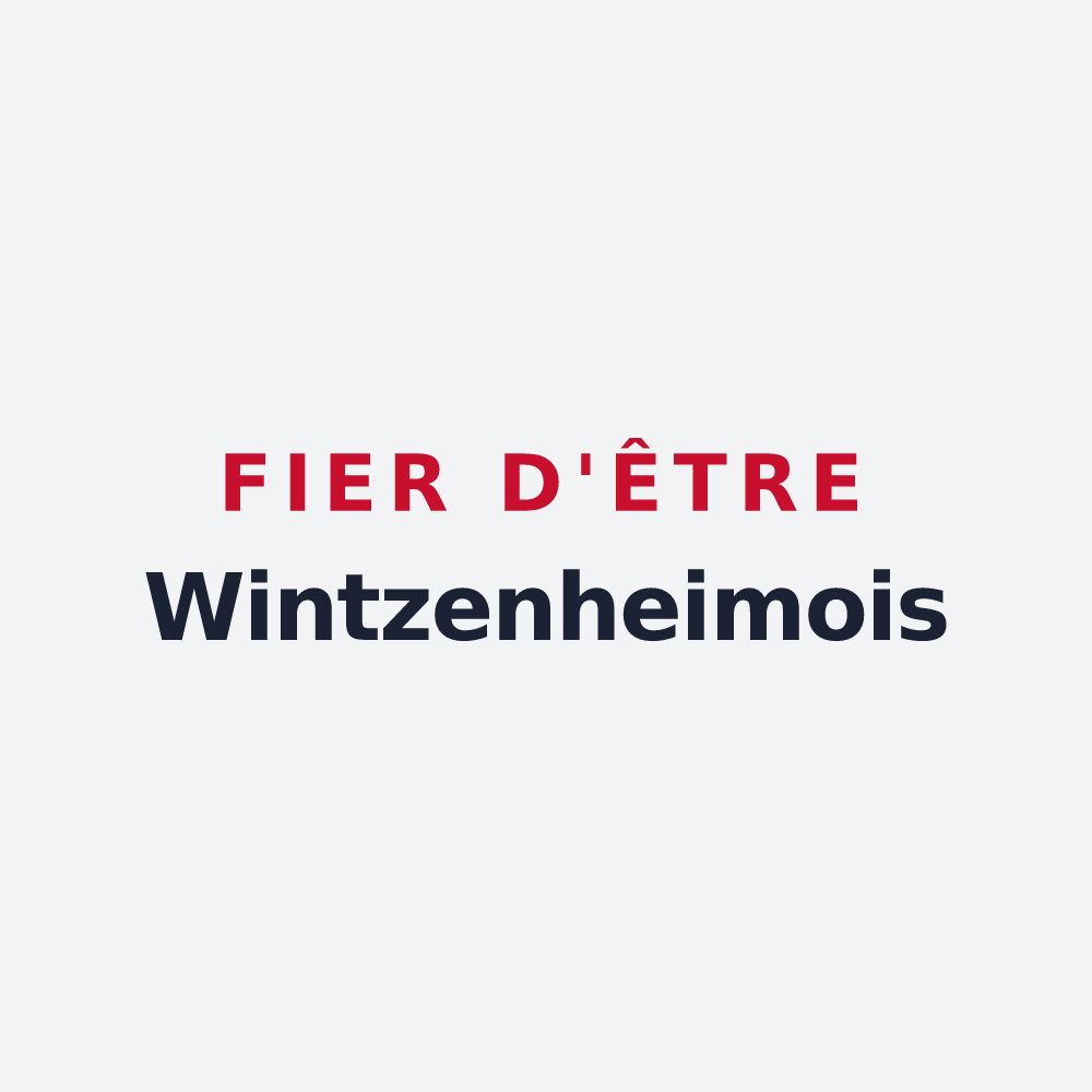 Poster « Fier d'être Wintzenheimois » — design pour Wintzenheim