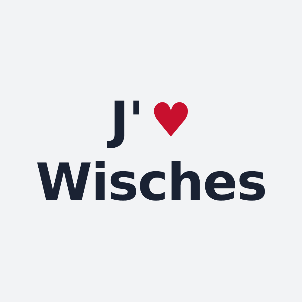 Poster personnalisé Wisches — design J'aime Wisches