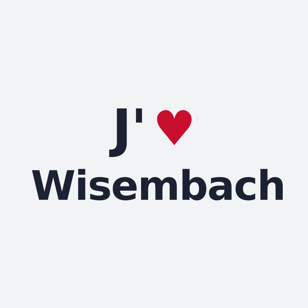 Poster personnalisé Wisembach — design J'aime Wisembach
