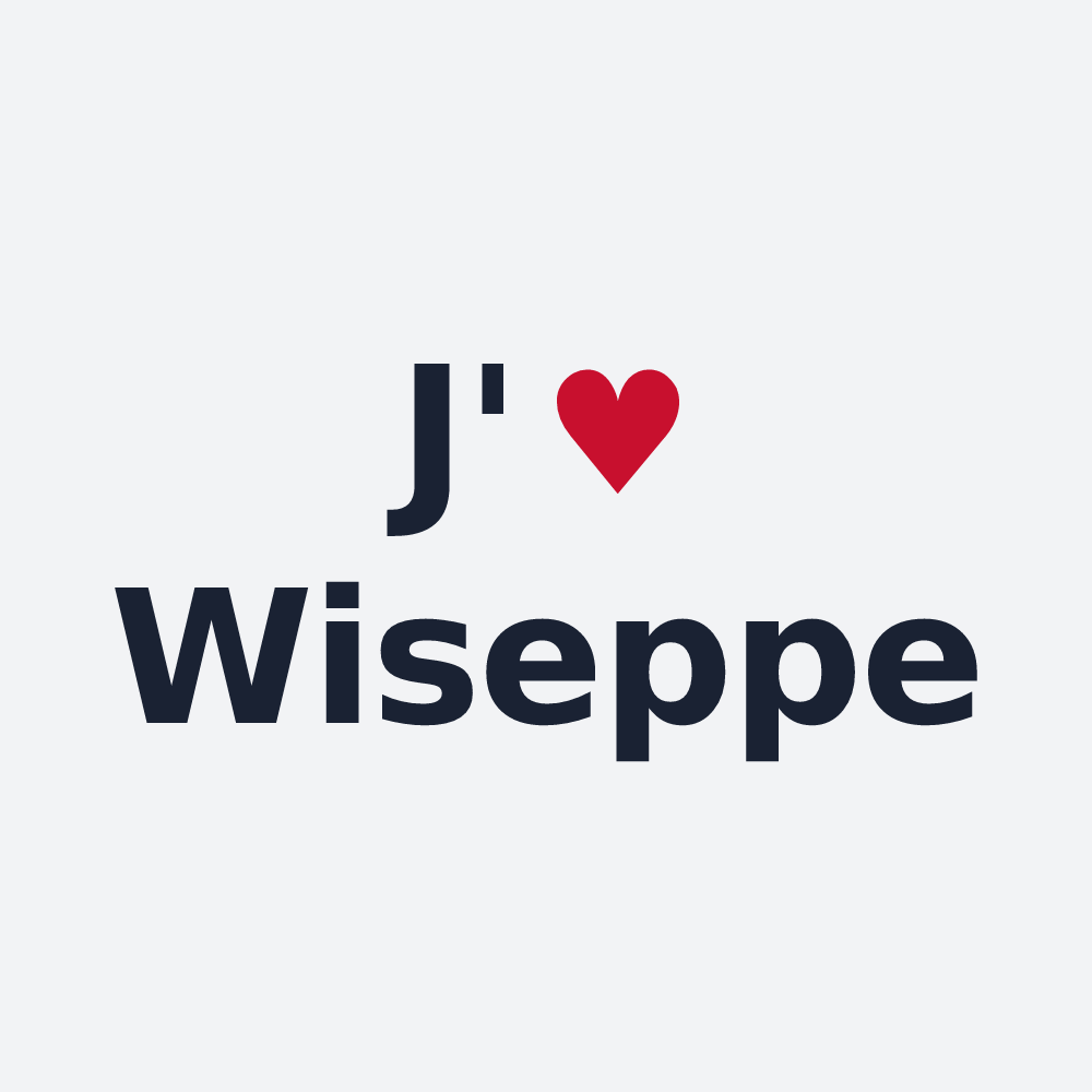 Poster personnalisé Wiseppe — design J'aime Wiseppe