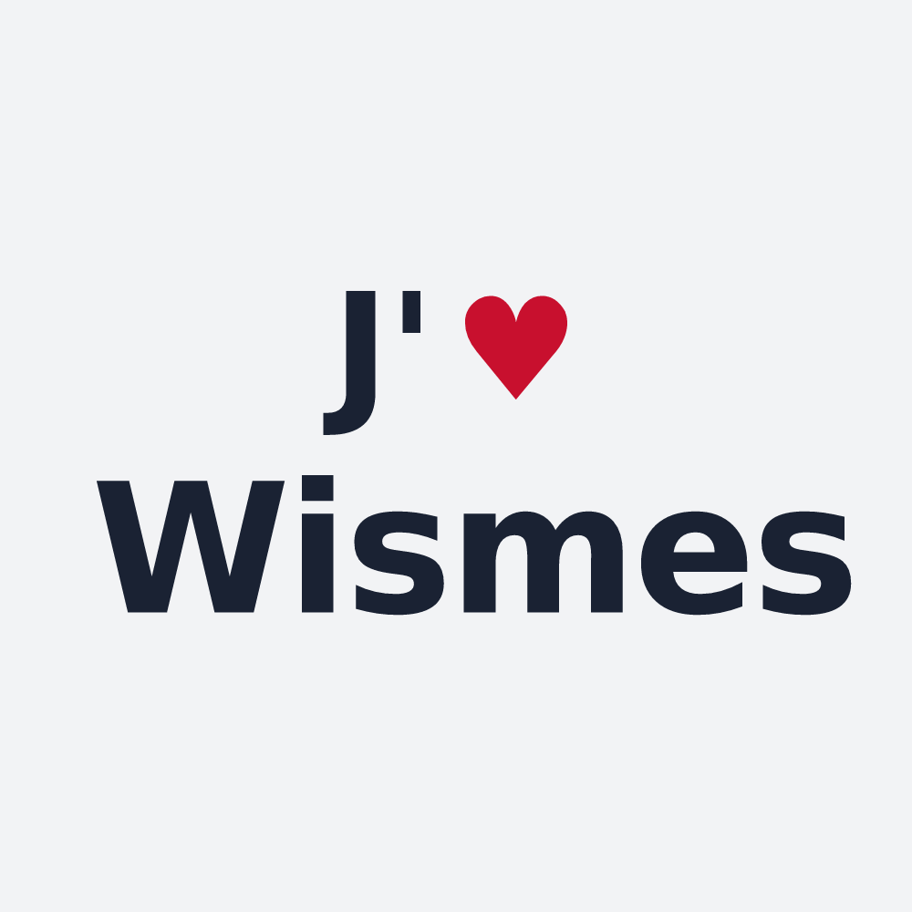 Poster personnalisé Wismes — design J'aime Wismes
