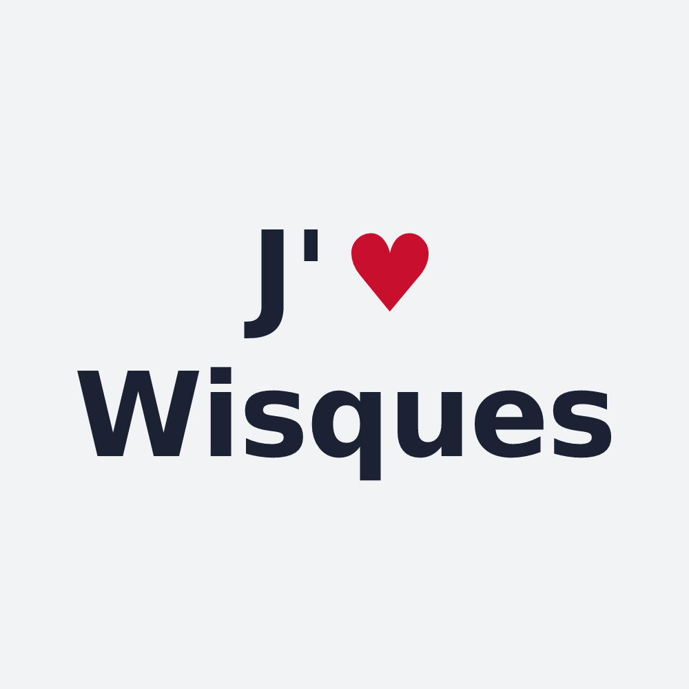 Poster personnalisé Wisques — design J'aime Wisques
