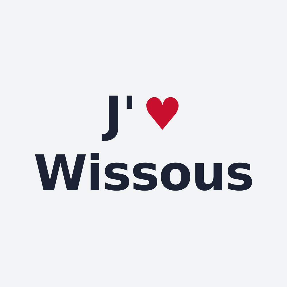 Poster personnalisé Wissous — design J'aime Wissous