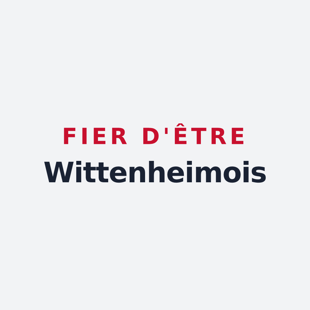 Poster « Fier d'être Wittenheimois » — design pour Wittenheim