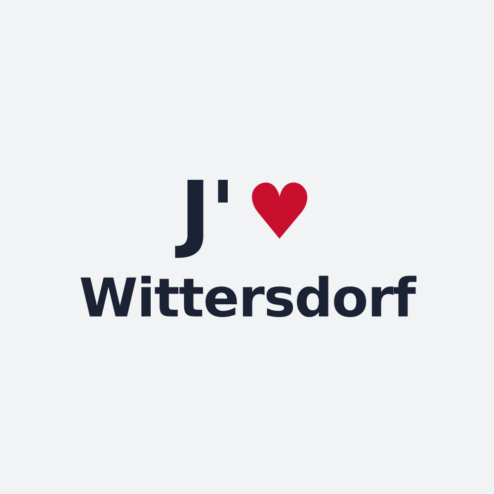 Poster personnalisé Wittersdorf — design J'aime Wittersdorf
