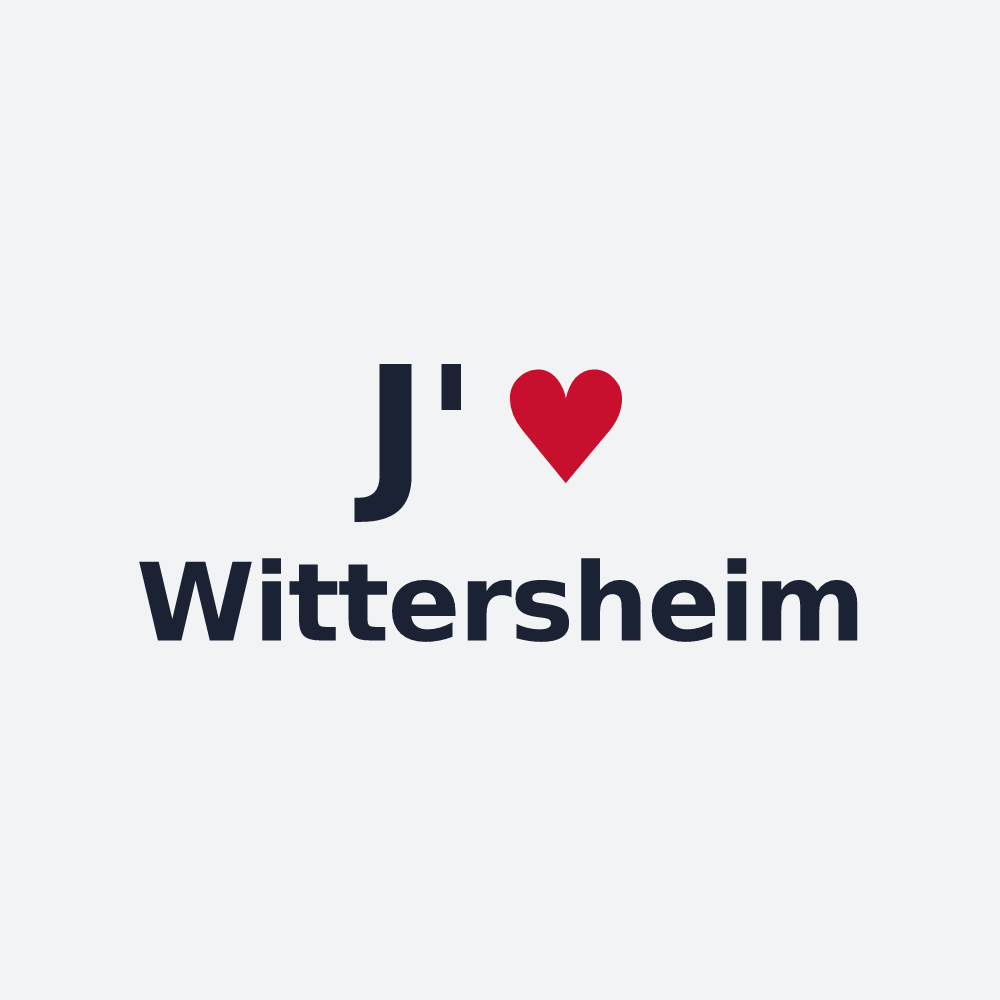 Poster personnalisé Wittersheim — design J'aime Wittersheim