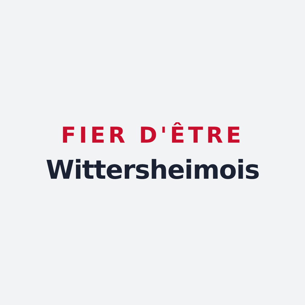 Poster « Fier d'être Wittersheimois » — design pour Wittersheim